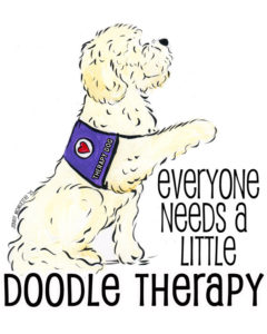 Goldendoodles make great therapy dogs